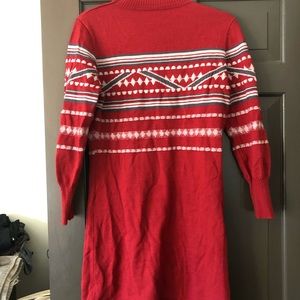 Free people red sweater dress